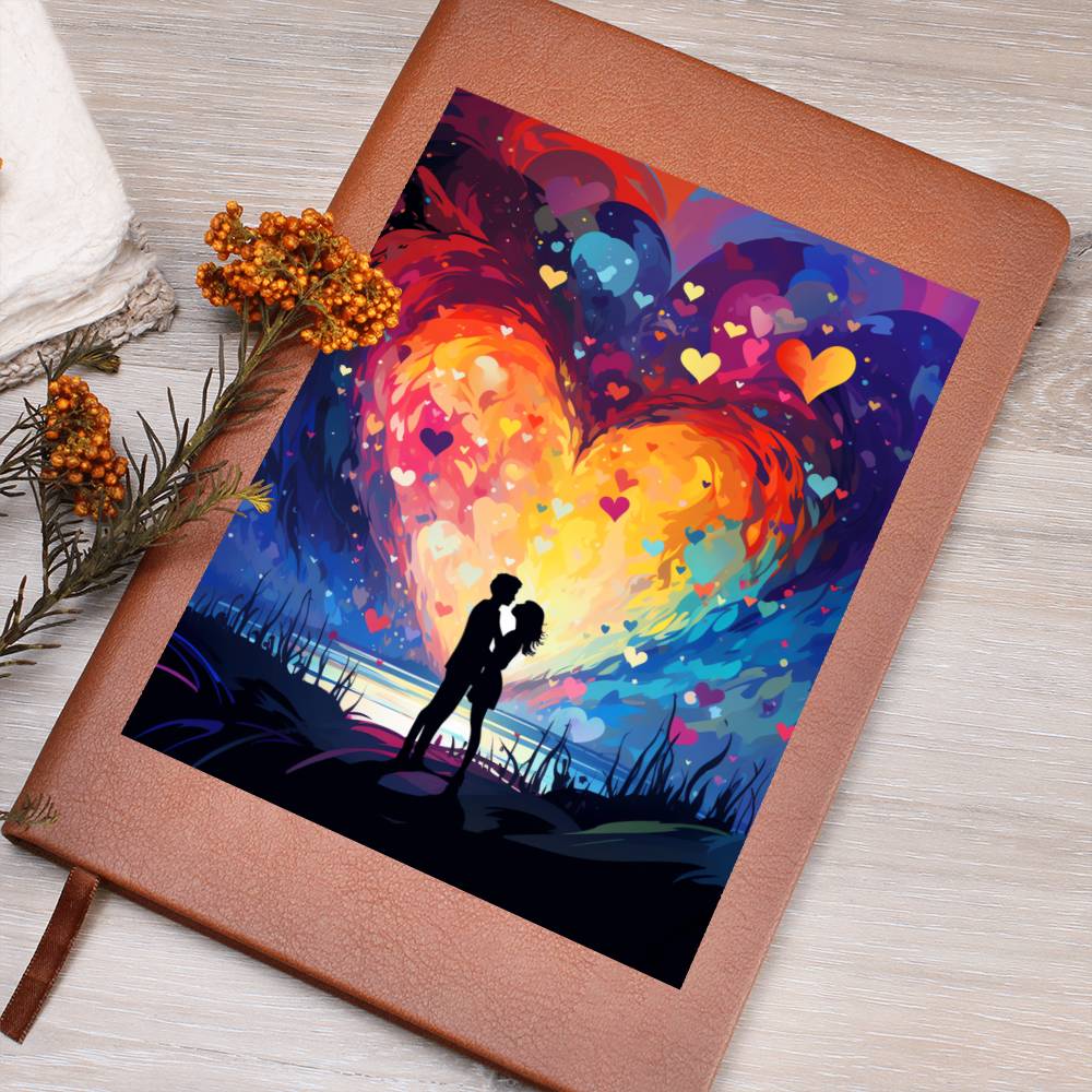 Valentine's Day Art 102 - Vegan Leather Journal