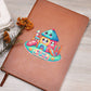Cute Back to School Sticker 054 - Vegan Leather Journal