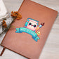 Cute Back to School Sticker 063 - Vegan Leather Journal