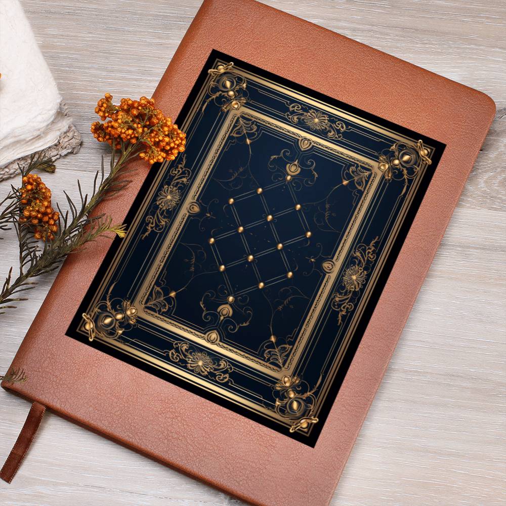 Ornate Gold Cover 100 - Vegan Leather Journal