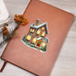 Christmas Gingerbread House 013 - Vegan Leather Journal