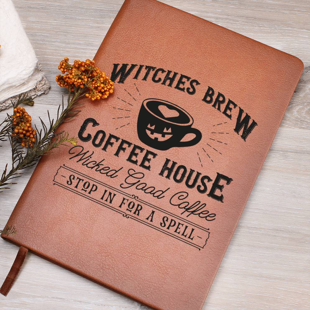 Vintage Halloween Signs 19 - Vegan Leather Journal