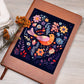 Birds And Floral Design 115 - Vegan Leather Journal