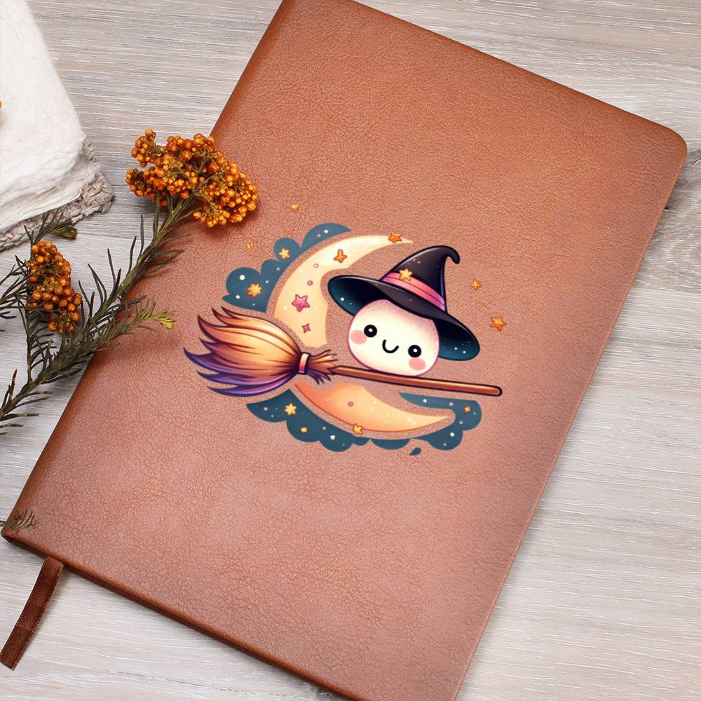 Cute Halloween Sticker 038 - Vegan Leather Journal