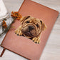 Shar-Pei Peeking - Vegan Leather Journal