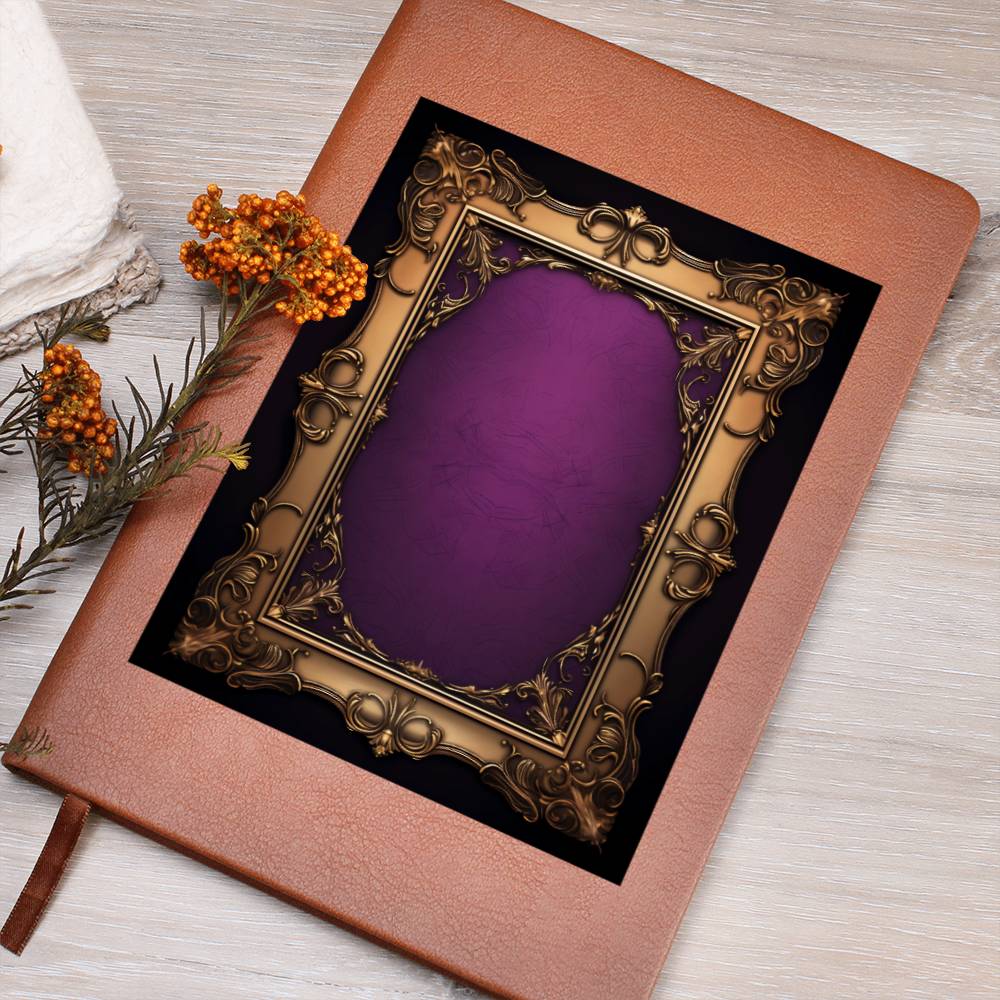 Ornate Gold Cover 024 - Vegan Leather Journal