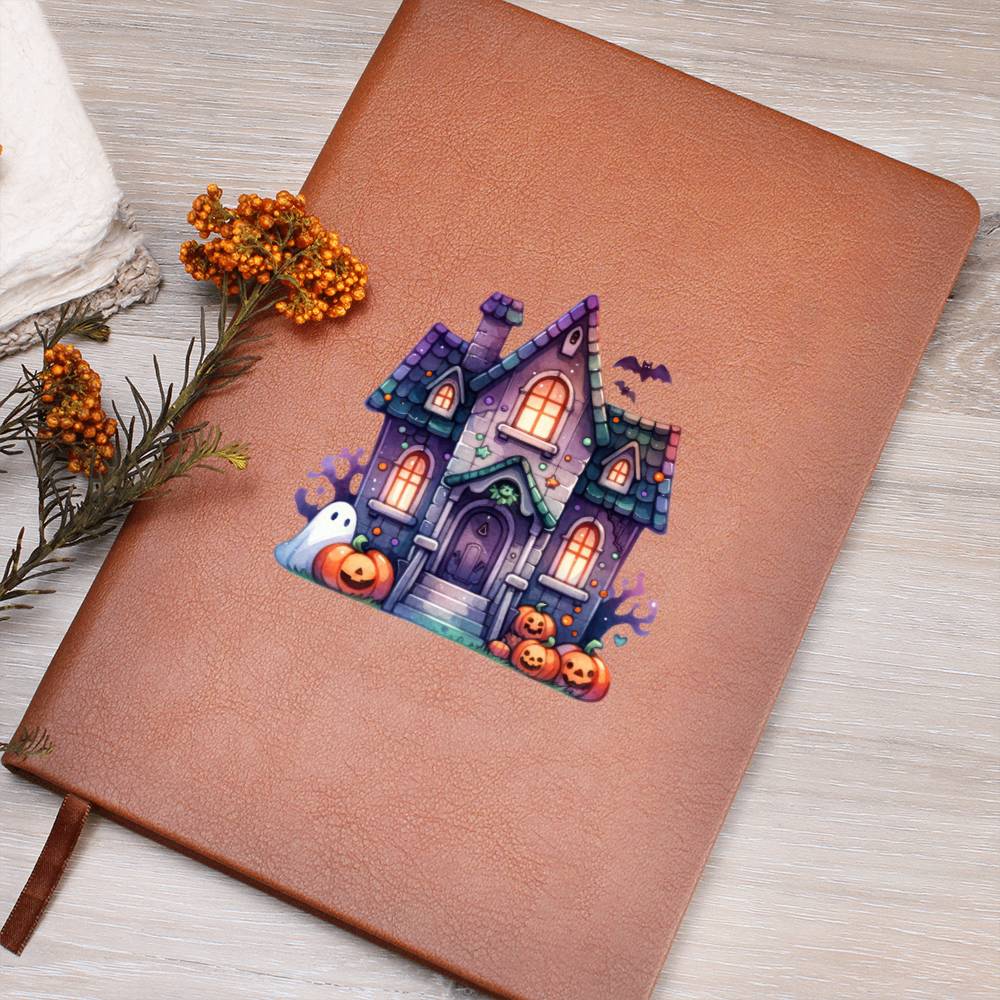 Cute Halloween Sticker 001 - Vegan Leather Journal