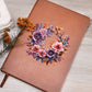 Floral Flower Wreath 086 - Vegan Leather Journal