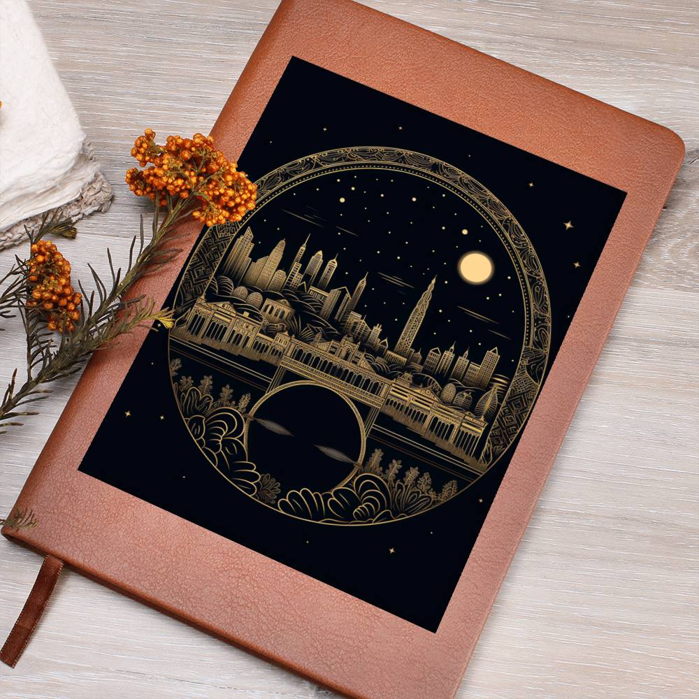 Minimalist BOHO Art 044 - Vegan Leather Journal