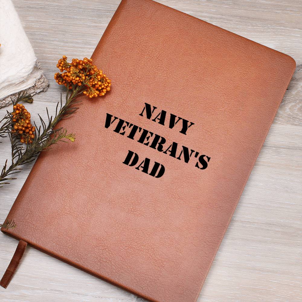 Navy Veteran's Dad - Vegan Leather Journal