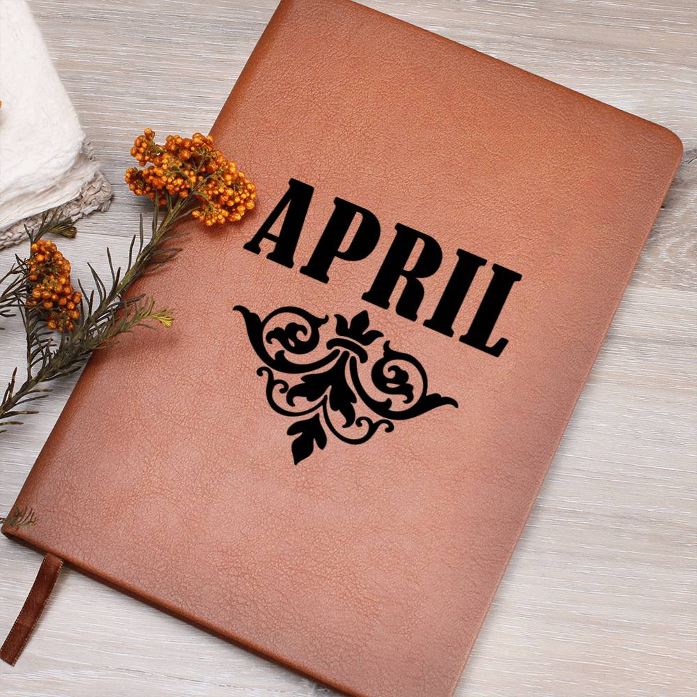 April v01 - Vegan Leather Journal