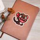 Cute Tasmanian devil sticker 190 - Vegan Leather Journal
