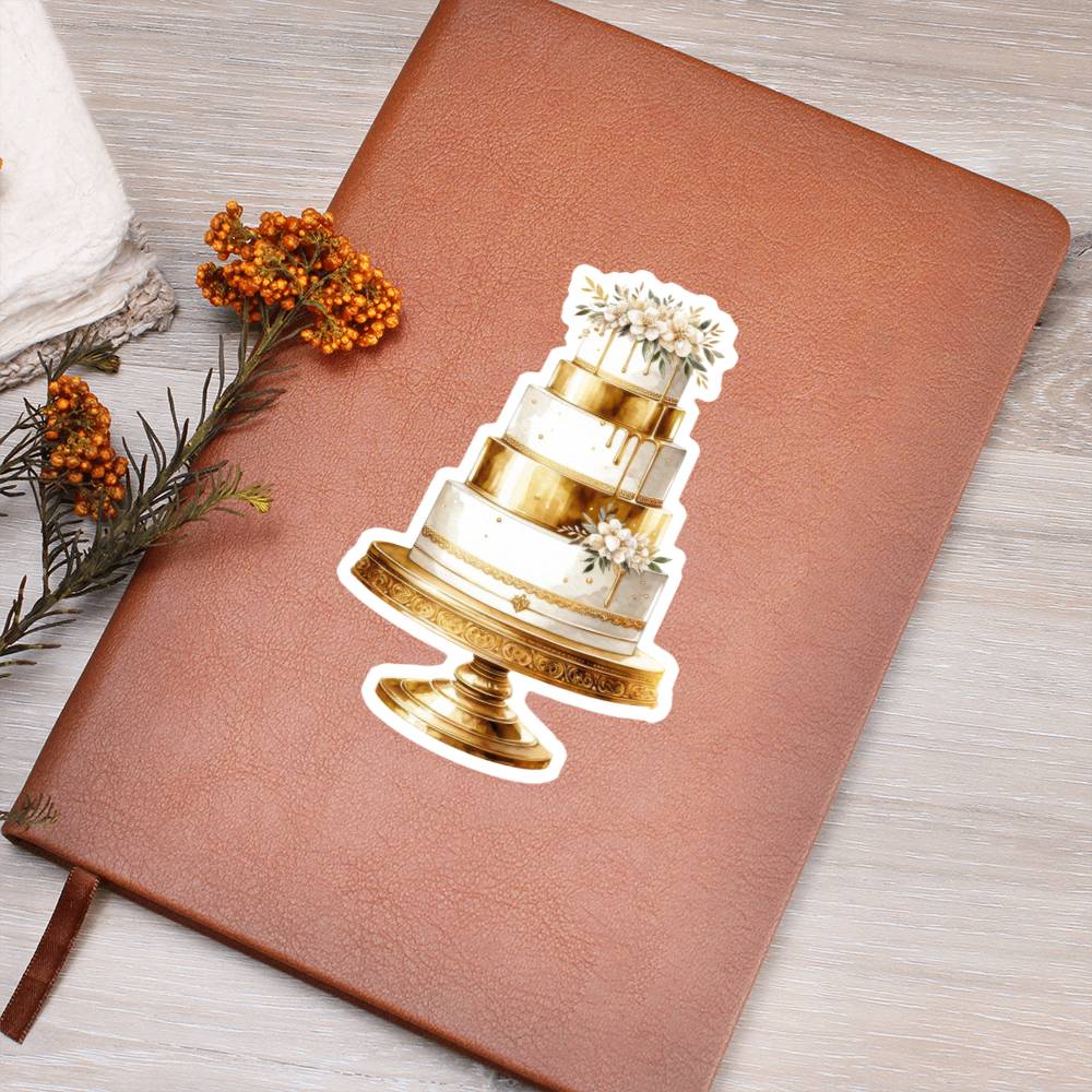 Luxury Wedding Decor Sticker 033 - Vegan Leather Journal