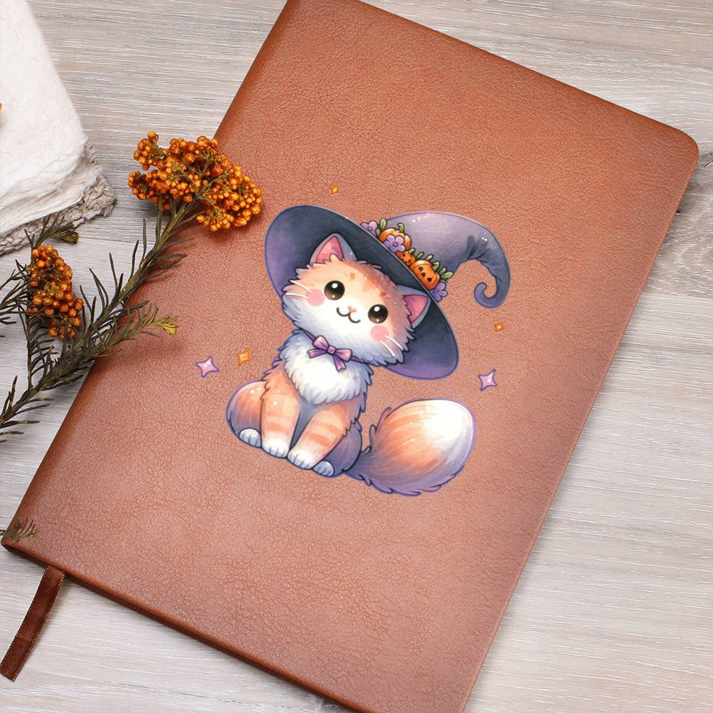 Cute Halloween Sticker 037 - Vegan Leather Journal