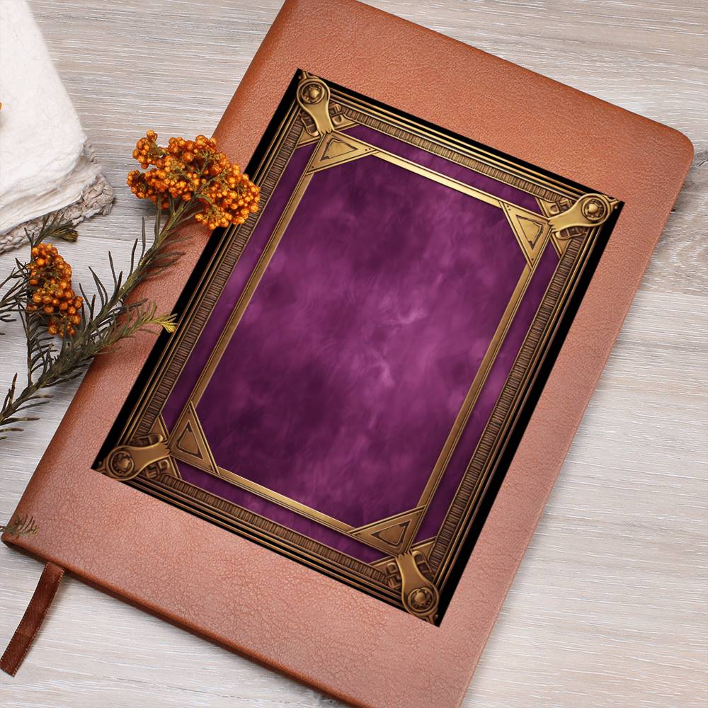 Ornate Gold Cover 106 - Vegan Leather Journal