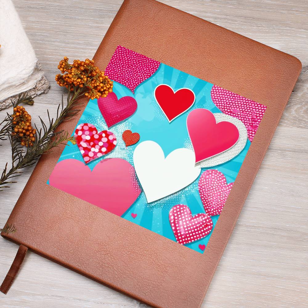 Valentine's Day Pop Art 11 - Vegan Leather Journal