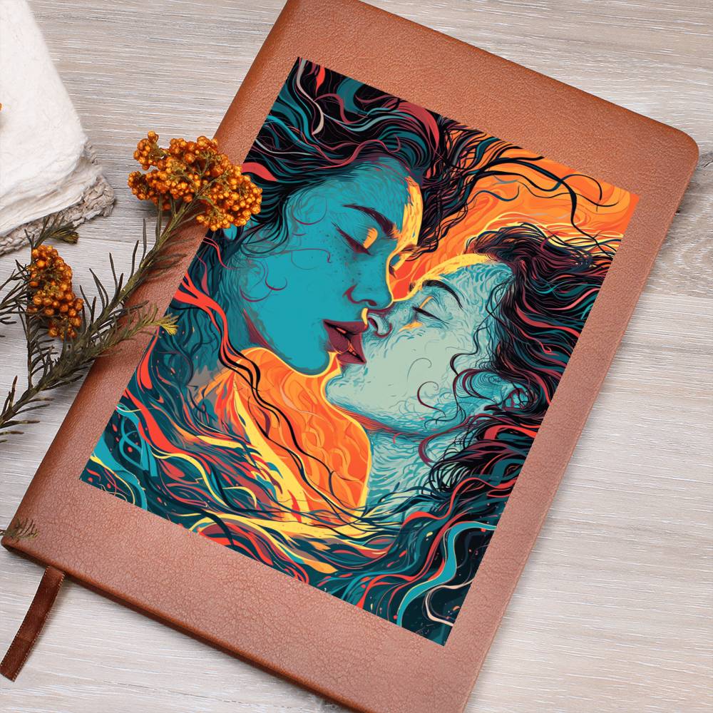 Valentine's Day Art 207 - Vegan Leather Journal