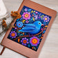 Birds And Floral Design 181 - Vegan Leather Journal
