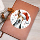 Christmas Dog - Smooth Fox Terrier - Vegan Leather Journal