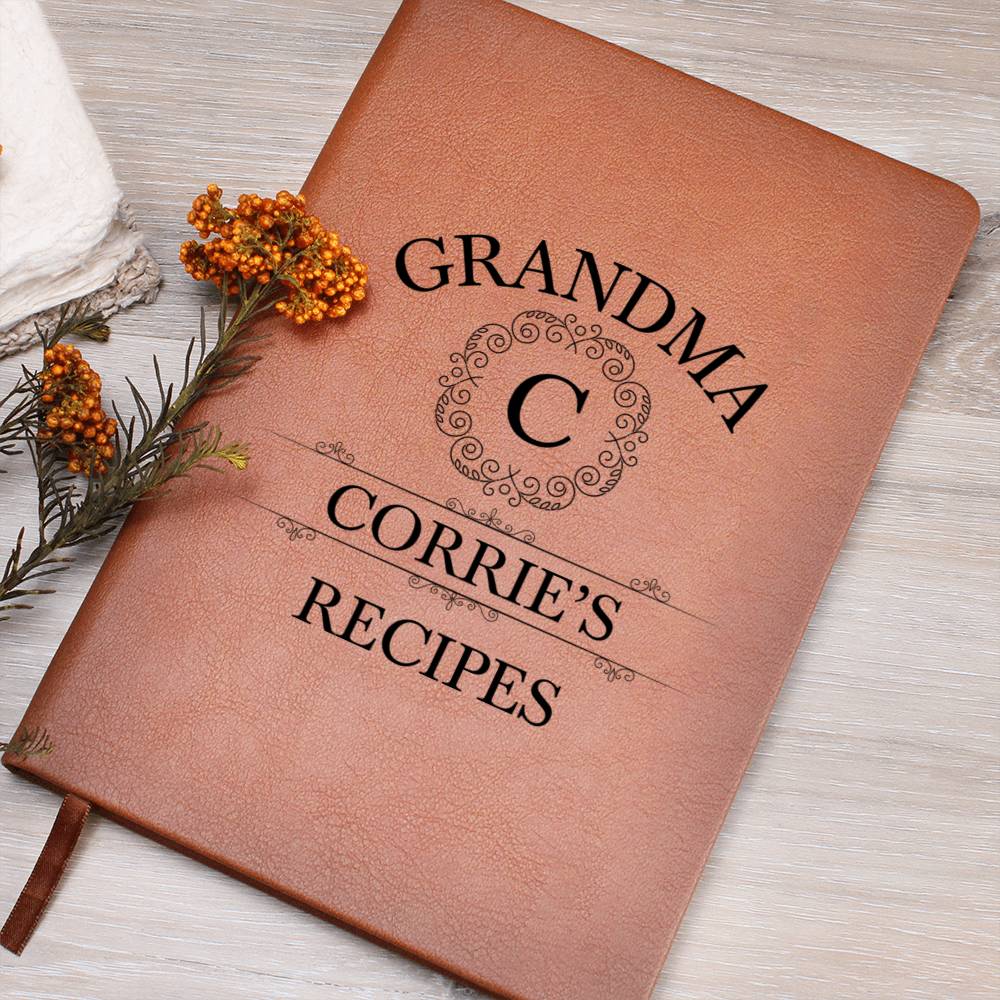 Grandma Corrie's Recipes - Vegan Leather Journal