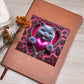 Valentine's Day Cat And Zipper 018 - Vegan Leather Journal