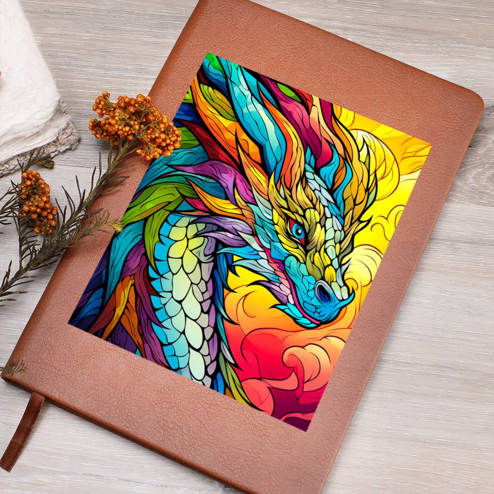Majestic Dragon 001 - Vegan Leather Journal