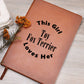 Toy Fox Terrier v2 - Vegan Leather Journal