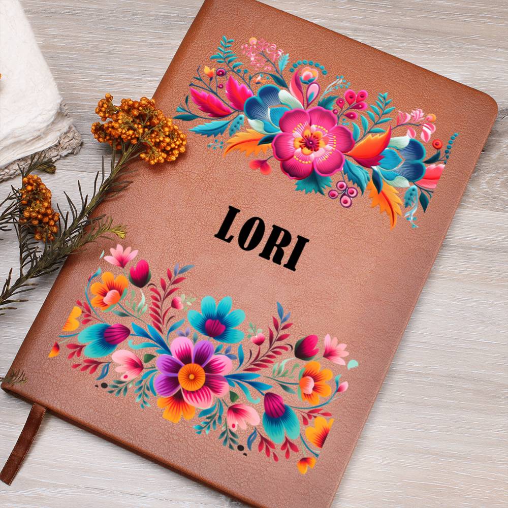 Lori (Mexican Flowers 2) - Vegan Leather Journal