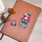 Cute Back to School Sticker 020 - Vegan Leather Journal