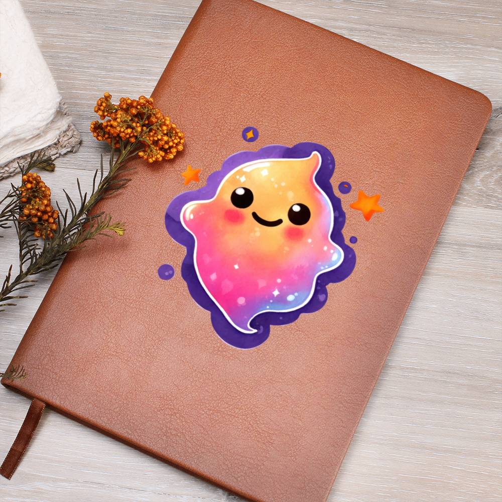 Cute Halloween Sticker 048 - Vegan Leather Journal