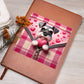 Valentine's Day Dog And Zipper 030 - Vegan Leather Journal