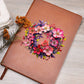 Floral Flower Wreath 149 - Vegan Leather Journal