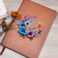 Floral Flower Wreath 026 - Vegan Leather Journal