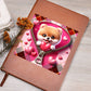 Valentine's Day Dog And Zipper 014 - Vegan Leather Journal