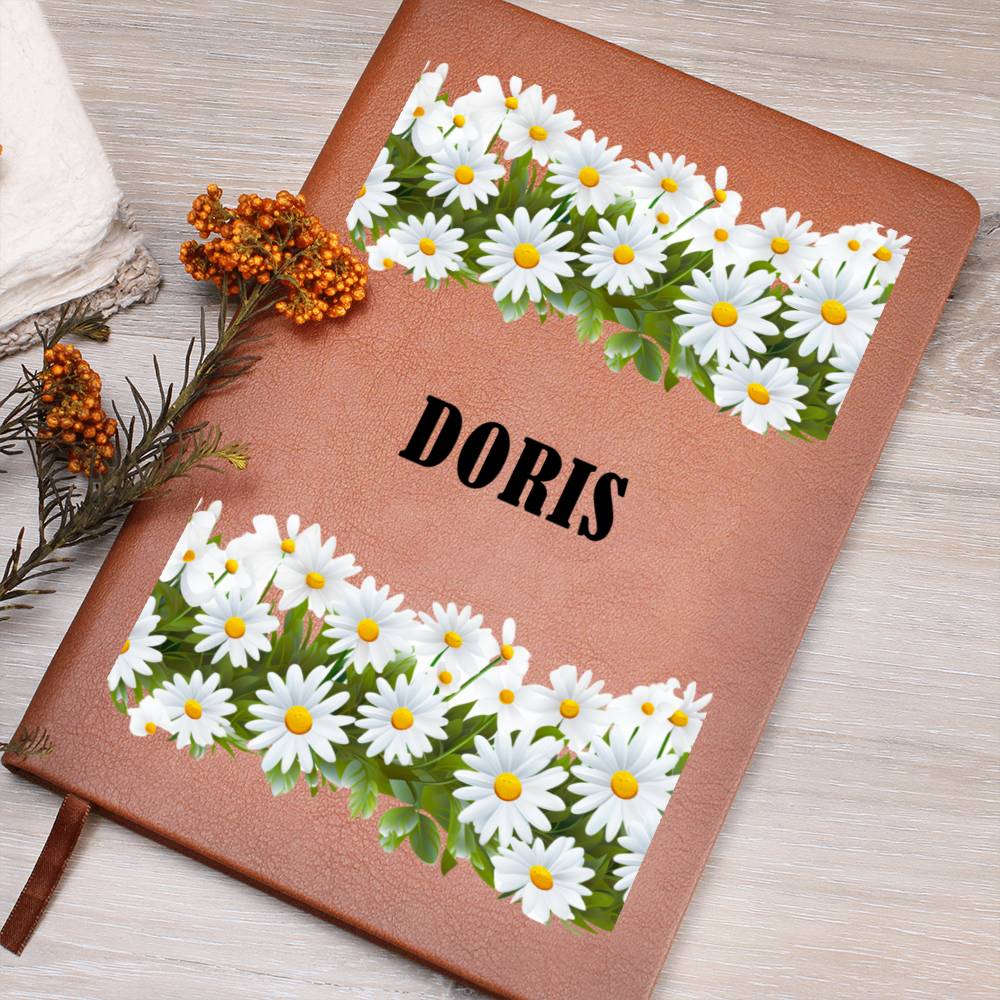 Doris (Playful Daisies) - Vegan Leather Journal