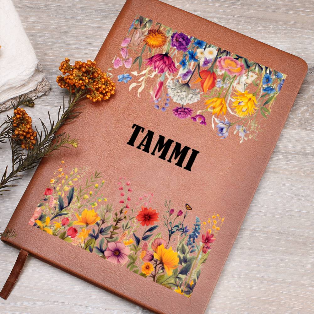 Tammi (Botanical Blooms) - Vegan Leather Journal