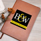 B and W - Vegan Leather Journal
