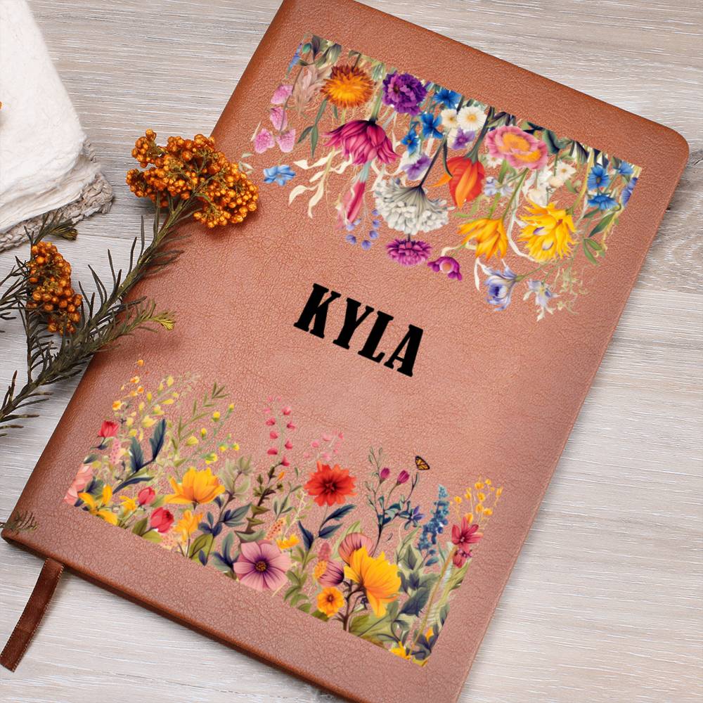 Kyla (Botanical Blooms) - Vegan Leather Journal