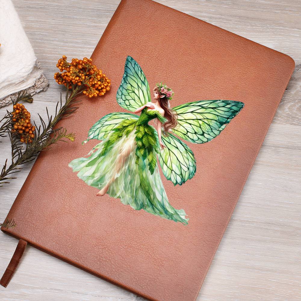 Magical Nature Forest Fairy 04 - Vegan Leather Journal
