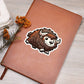 Cute Muskox sticker 98 - Vegan Leather Journal