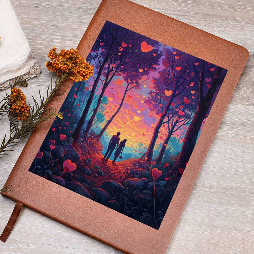 Valentine's Day Art 228 - Vegan Leather Journal