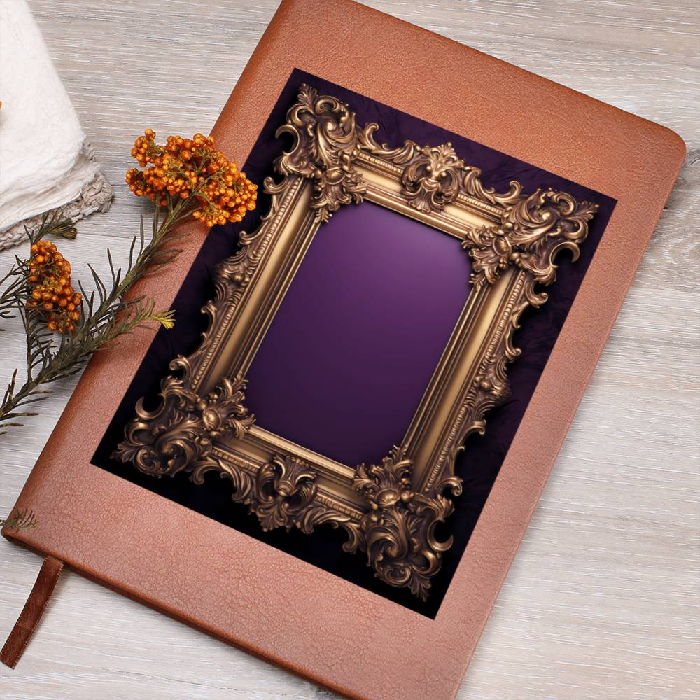 Ornate Gold Cover 043 - Vegan Leather Journal