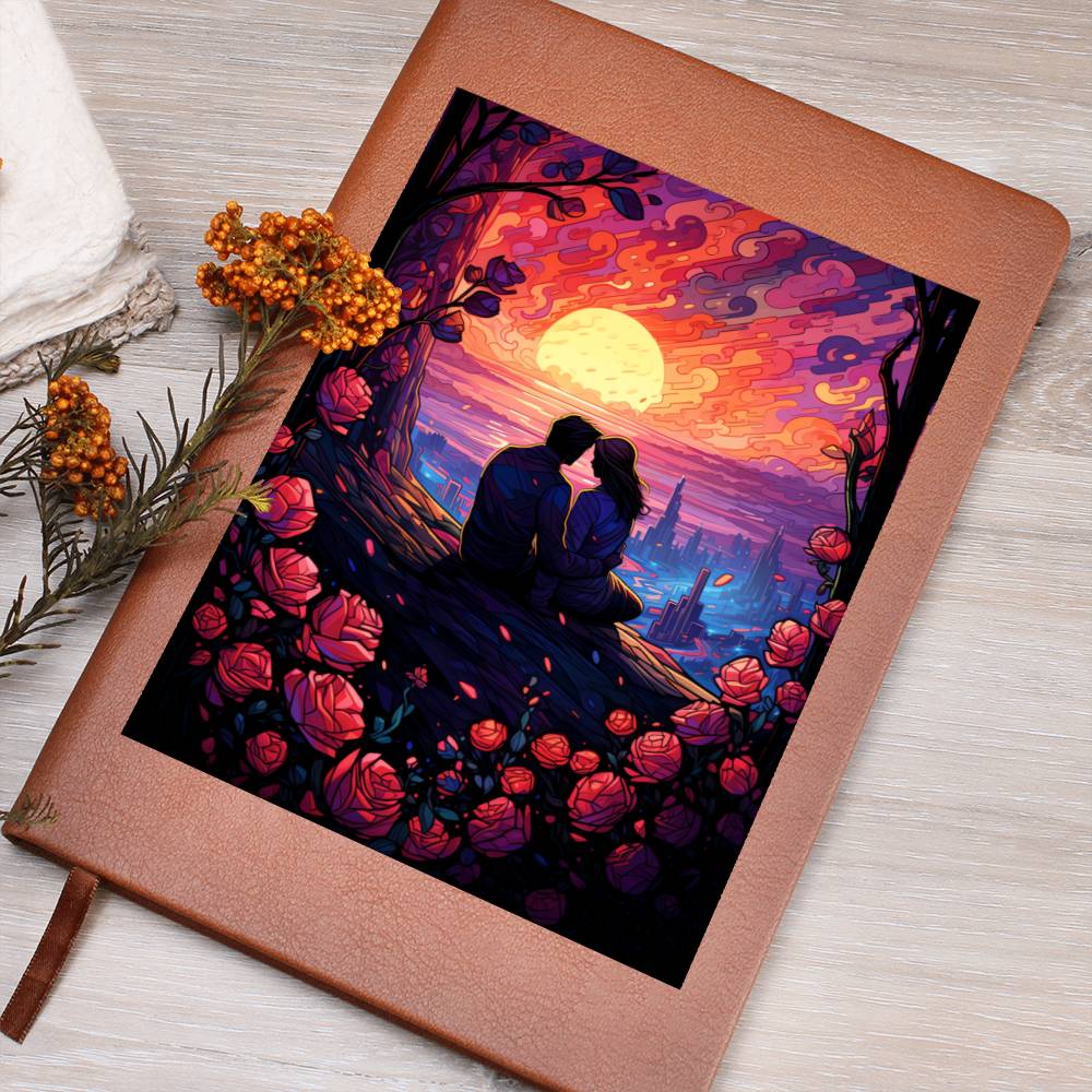 Valentine's Day Art 339 - Vegan Leather Journal