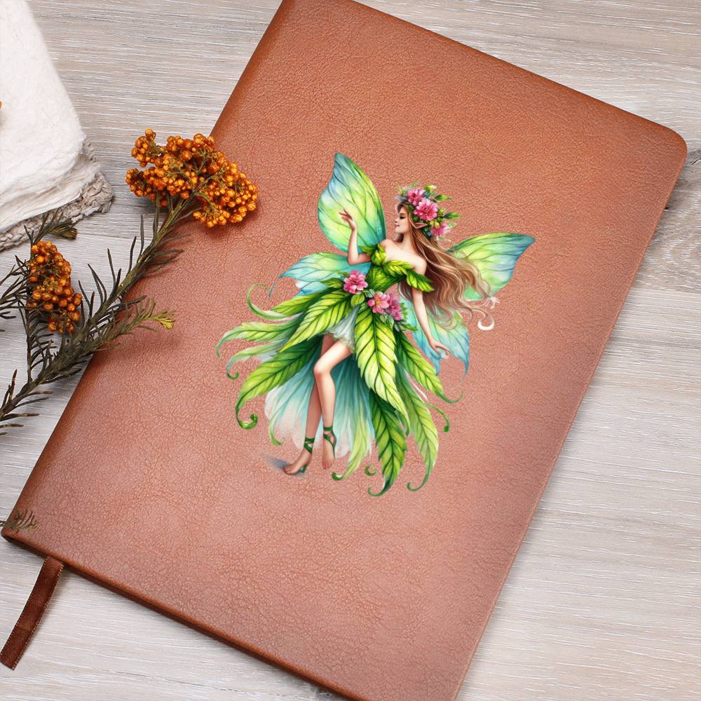 Magical Nature Forest Fairy 08 - Vegan Leather Journal