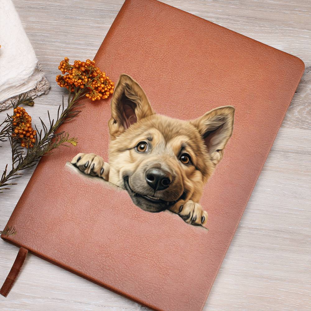 Chinook Peeking - Vegan Leather Journal