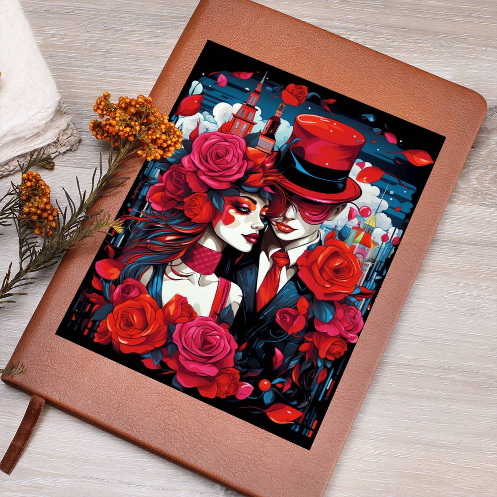 Valentine's Day Art 355 - Vegan Leather Journal