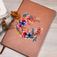 Floral Flower Wreath 063 - Vegan Leather Journal