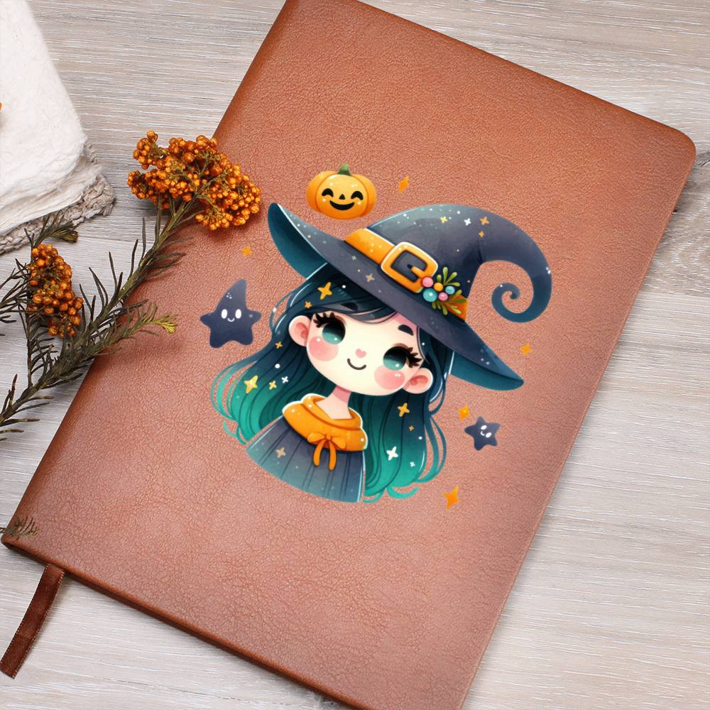 Cute Halloween Sticker 030 - Vegan Leather Journal