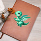 Colorful Baby Dinosaur 015 - Vegan Leather Journal