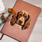 Sussex Spaniel Peeking - Vegan Leather Journal